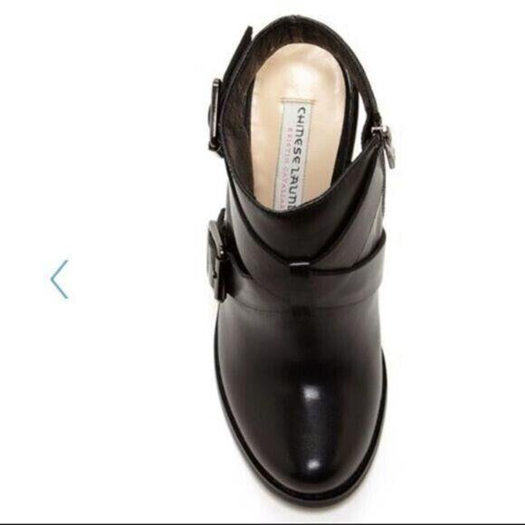 Chinese Laundry Womens Booties Remi Mirror Heeled Black Silver Party Size 9 - Picture 15 of 15